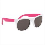 White with Pink Temples Side